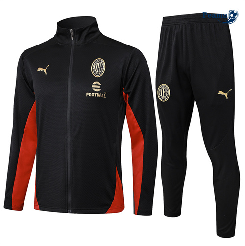 Novos Casaco de Fato de Treino AC Milan preto 2025-2026