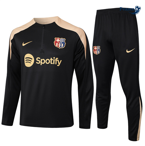 Comprar Fato de Treino Barcelona Crianças preto 2025-2026