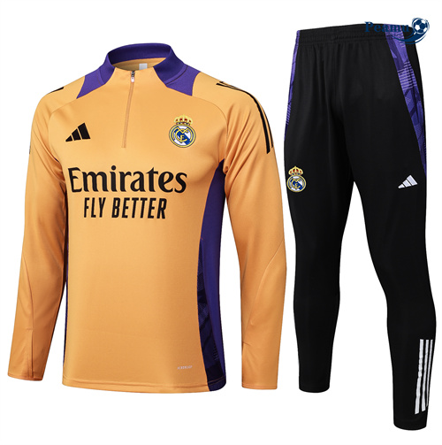Novo Fato de Treino Real Madrid Crianças naranja 2025-2026