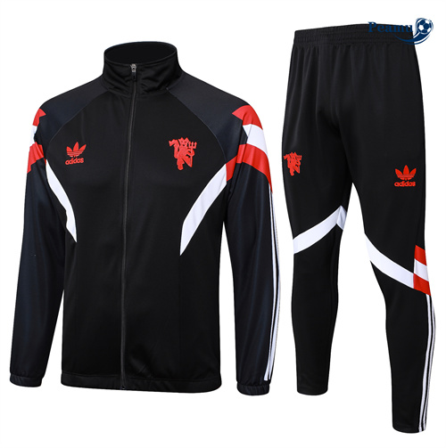 Criar Casaco de Fato de Treino Manchester United Crianças preto 2025-2026