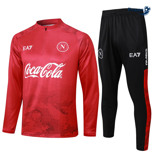 Oferta Fato de Treino Napoli Crianças Vermelho 2025-2026