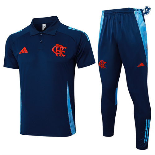 Novo Camisola Futebol Flamengo + Calças azul real 2025-2026