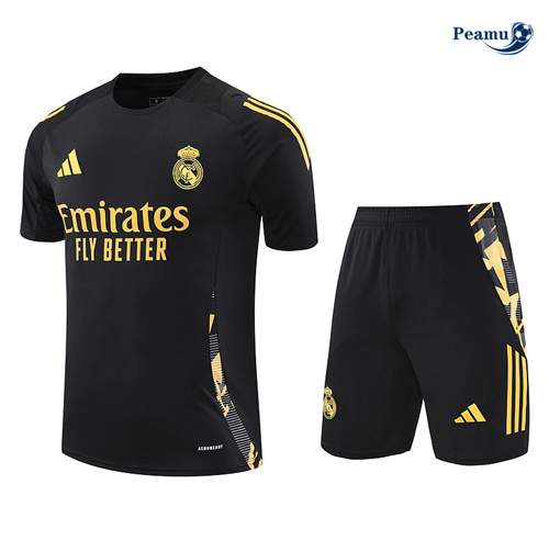 Loja Camisola Futebol Real Madrid + Calções preto 2025-2026