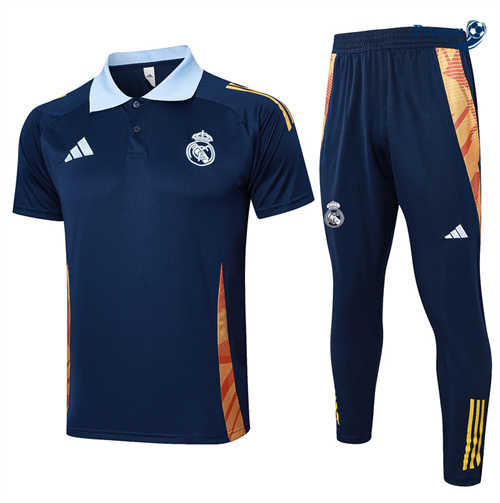 Novos Camisola Futebol Real Madrid + Calças azul real 2025-2026