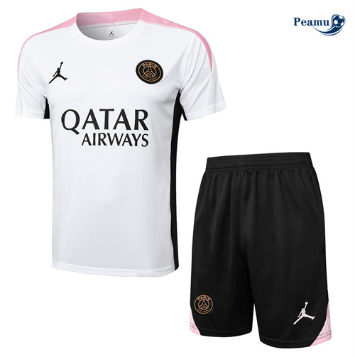 Novo Camisola Futebol Paris Saint Germain + Calções Blanco 2025-2026