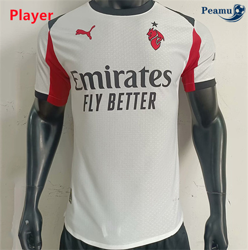 Novo Camisola Futebol AC Milan Player Alternativa Equipamento 2025-2026