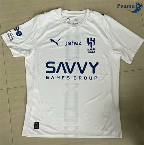 Criar Camisola Futebol Al Hilal SFC Alternativa Equipamento Branco 2025-2026