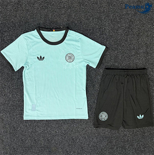 Novos Camisola Futebol Alemania Crianças Equipamento Azul 2025-2026