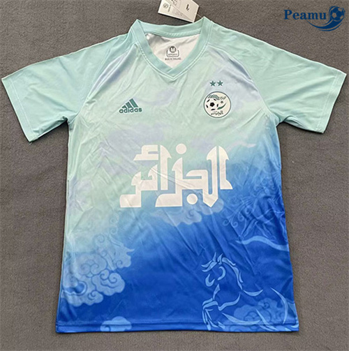 Vender Camisola Futebol Argelia Equipamento Training Azul/Verde 2025-2026