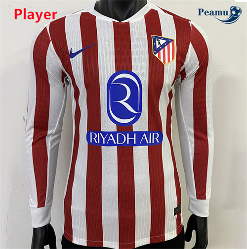 Oferta Camisola Futebol Atletico Madrid Player Principal Equipamento Manga longa 2025-2026