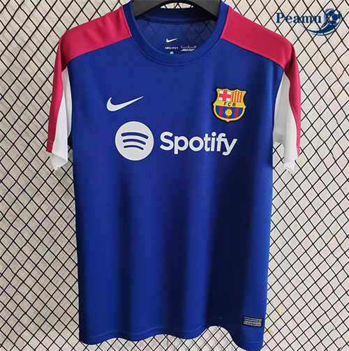 Novo Camisola Futebol Barcelona Equipamento Training Azul 2025-2026