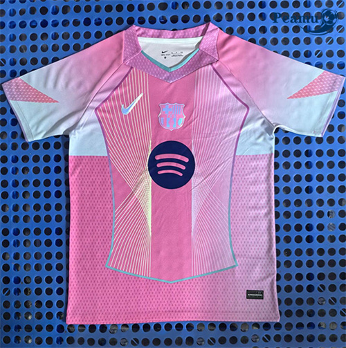 Novos Camisola Futebol Barcelona Equipamento Rosa 2025-2026