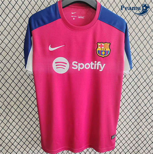 Criar Camisola Futebol Barcelona Equipamento Training Rosa 2025-2026