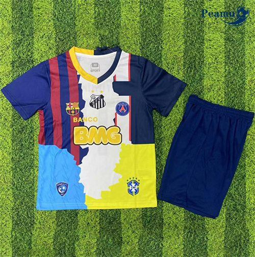 Novo Camisola Futebol Neymar Crianças Equipamento Especial 2025-2026