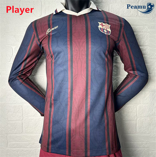 Criar Camisola Futebol Barcelona Player Equipamento 120 Aniversario Manga longa 2025-2026