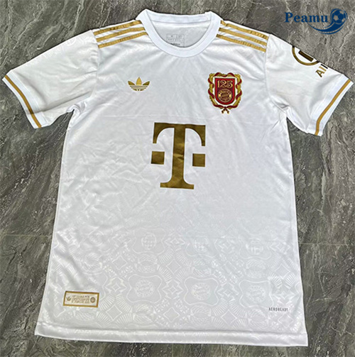 Novo Camisola Futebol Bayern de Munique Equipamento 125 aniversario Branco 2025-2026