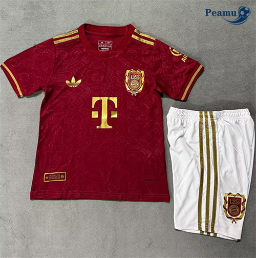 Loja Camisola Futebol Bayern de Munique Crianças Equipamento Vermelho 2025-2026