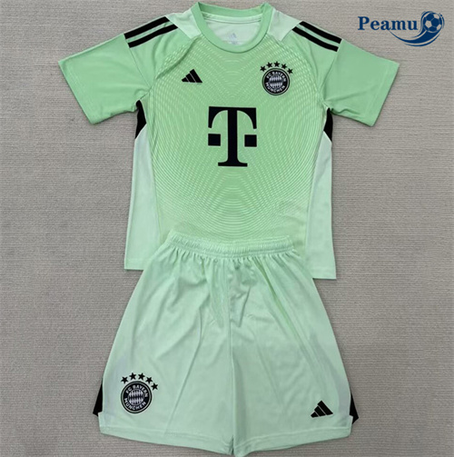 Vender Camisola Futebol Bayern Múnich Crianças Equipamento Goleiro Verde 2025-2026
