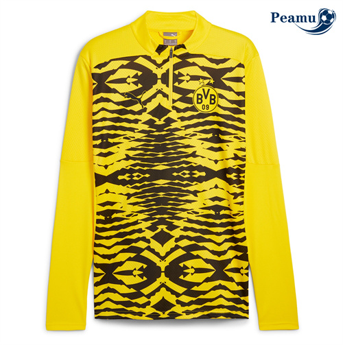 Oferta Camisola Futebol Borussia Dortmund Equipamento pré-jogo Manga longa Amarillo 2025-2026