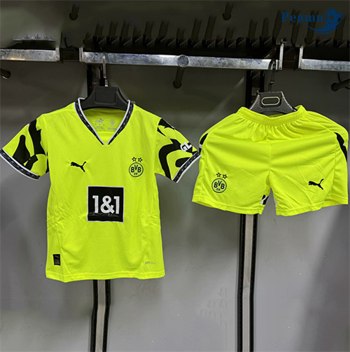 Criar Camisola Futebol Borussia Dortmund Crianças Equipamento Verde 2025-2026