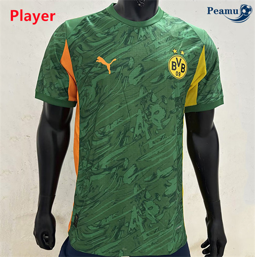 Novo Camisola Futebol Borussia Dortmund Player Equipamento Verde 2025-2026
