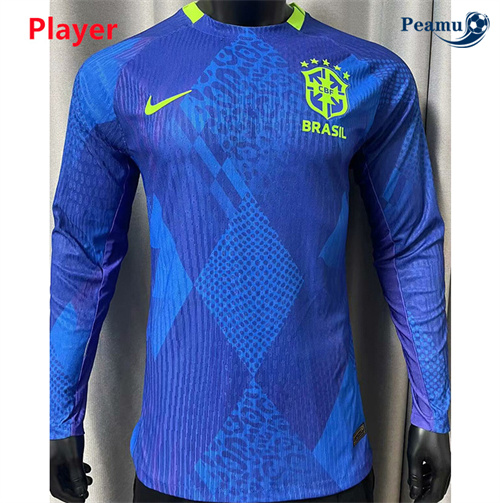 Novo Camisola Futebol Brasil Player Alternativa Equipamento Manga longa 2025-2026