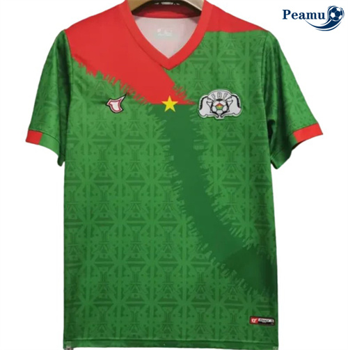 Criar Camisola Futebol Burkina Faso Principal Equipamento Verde 2024-2025