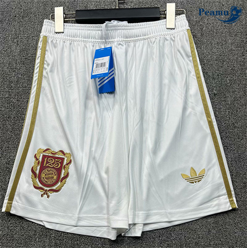 Novos Camisola Futebol Bayern de Munique Calcoes Equipamento 125 aniversario Branco 2025-2026