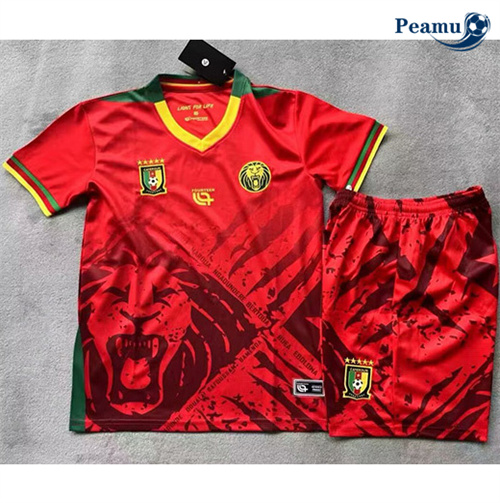 Criar Camisola Futebol Camaroes Crianças Alternativa Equipamento 2025-2026