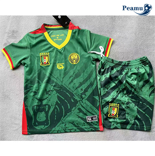 Loja Camisola Futebol Camaroes Crianças Principal Equipamento 2025-2026
