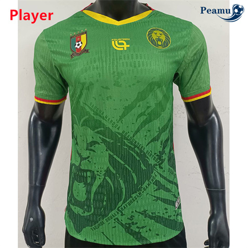 Novos Camisola Futebol Camaroes Player Principal Equipamento 2025-2026