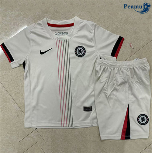 Vender Camisola Futebol Chelsea Crianças Equipamento Branco 2025-2026