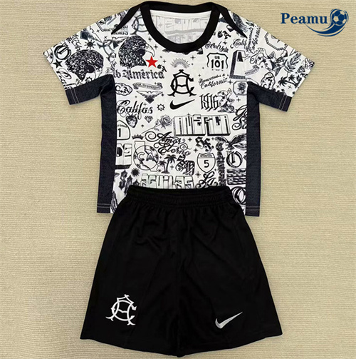 Novo Camisola Futebol Club America Crianças Equipamento pré-jogo 2025-2026