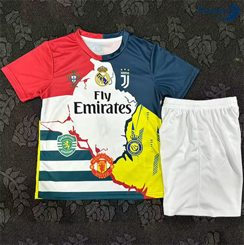Novo Camisola Futebol Cristiano Ronaldo Crianças Equipamento 2025-2026