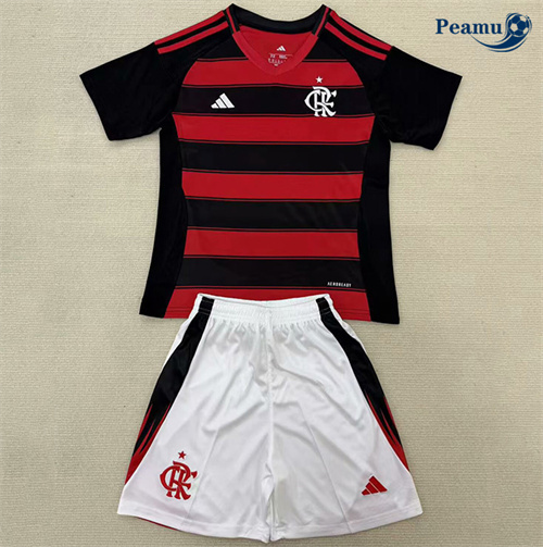 Novo Camisola Futebol Flamengo Crianças Principal Equipamento 2025-2026