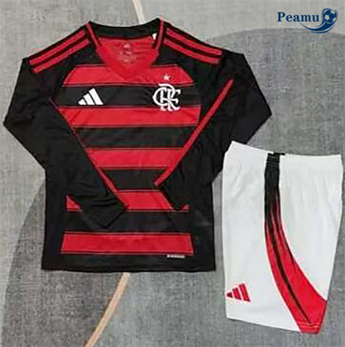 Comprar Camisola Futebol Flamengo Crianças Principal Equipamento Manga longa 2025-2026