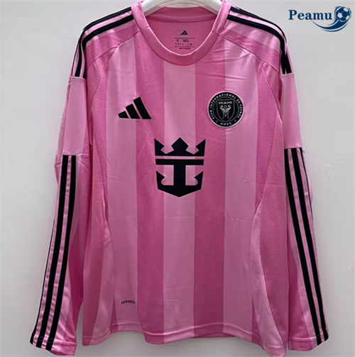 Novo Camisola Futebol Inter Miami Principal Equipamento Manga longa 2025-2026