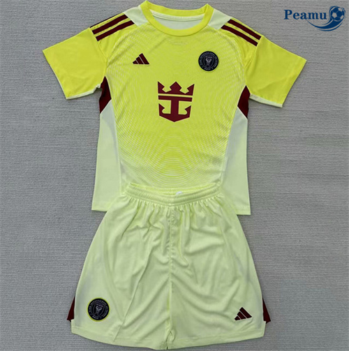 Loja Camisola Futebol Inter Miami Crianças Equipamento Goleiro Amarillo 2025-2026