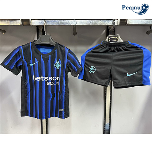 Loja Camisola Futebol Inter Milan Crianças Principal Equipamento 2025-2026