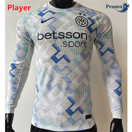 Comprar Camisola Futebol Inter Milan Player Alternativa Equipamento Manga longa 2025-2026
