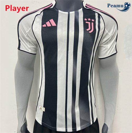 Criar Camisola Futebol Juventus Player Equipamento preto/Branco 2025-2026