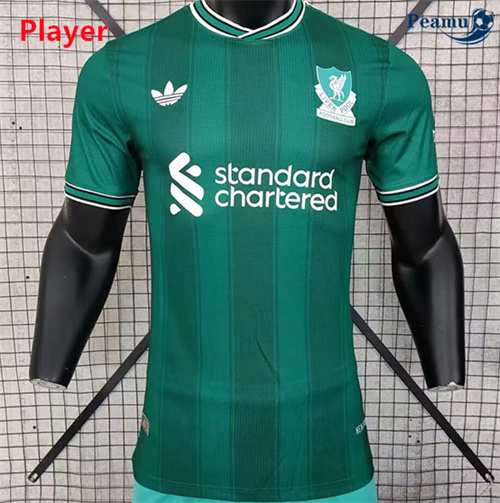 Novos Camisola Futebol Liverpool Player Equipamento Verde 2025-2026