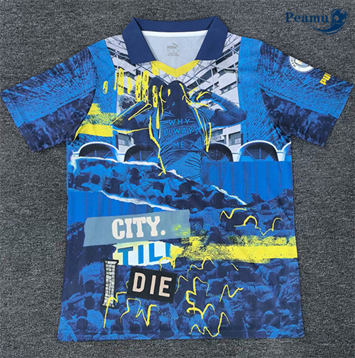 Criar Camisola Futebol Manchester City Equipamento Edición limitada Azul 2025-2026