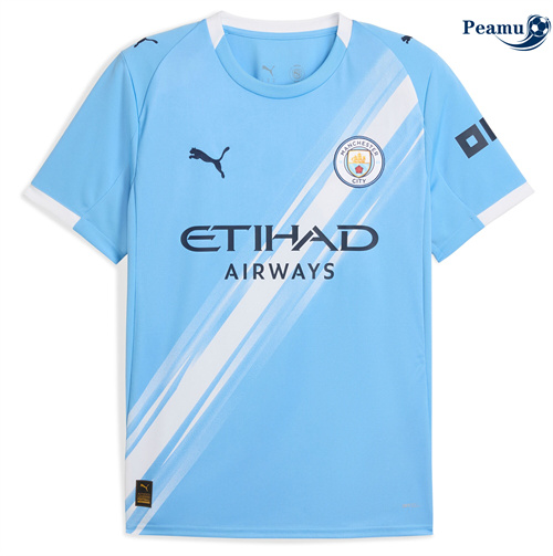 Loja Camisola Futebol Manchester City Principal Equipamento Azul 2025-2026