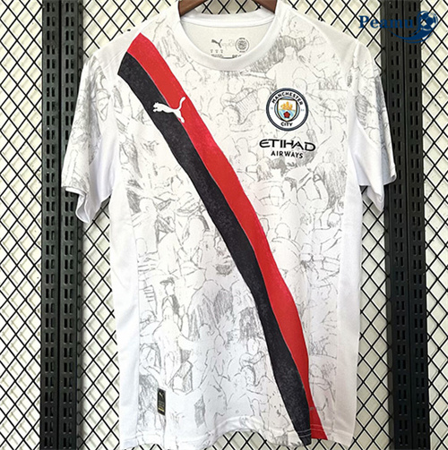 Novo Camisola Futebol Manchester City Equipamento Branco 2025-2026