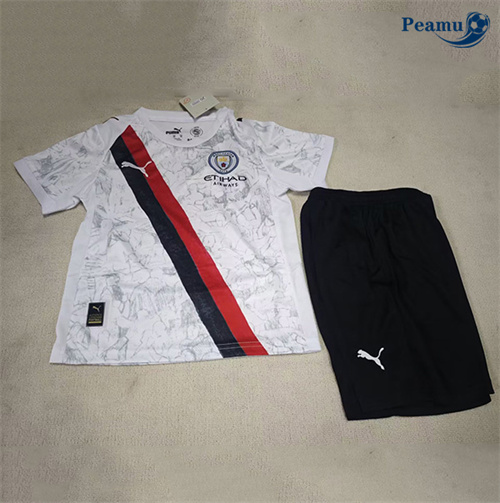Comprar Camisola Futebol Manchester City Crianças Equipamento Branco 2025-2026