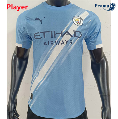 Novos Camisola Futebol Manchester City Player Equipamento Azul 2025-2026