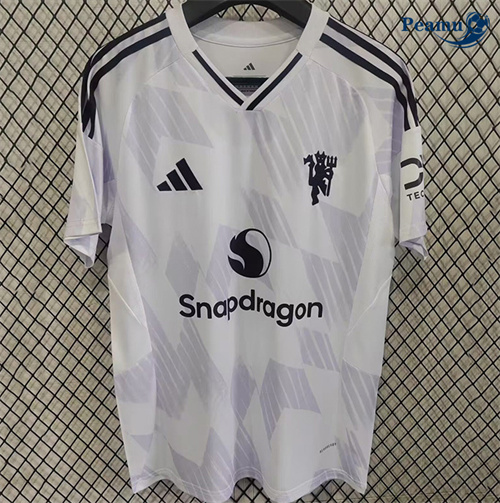 Novo Camisola Futebol Manchester United Equipamento Branco 2025-2026