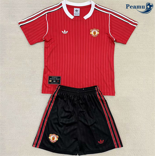 Novo Camisola Futebol Manchester United Crianças Equipamento Especial Vermelho 2025-2026