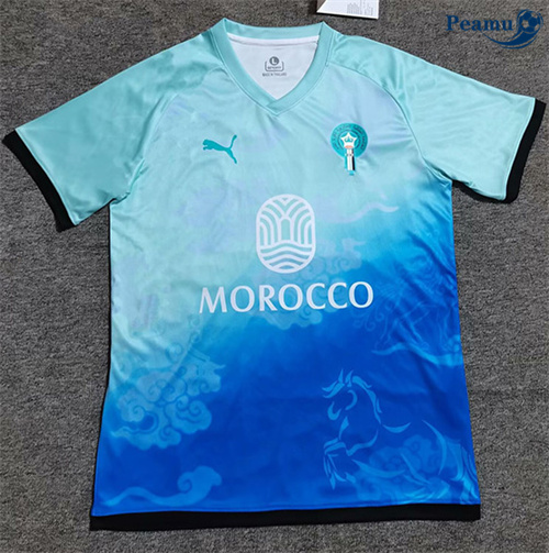 Oferta Camisola Futebol Marrocos Equipamento Training Azul 2025-2026